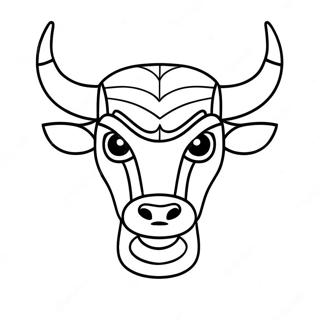 Chicago Bulls Logo Kleurplaat 10380-8333