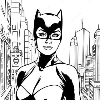 Catwoman In Gotham City Kleurplaat 10611-8477