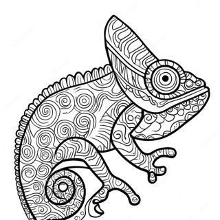 Chameleon Kleurplaten