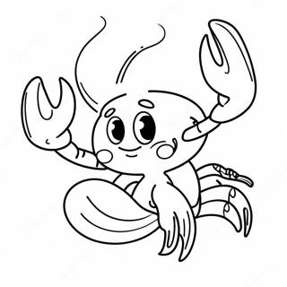 Schattige Cartoon Lobster Kleurplaat 11511-9051