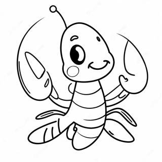 Schattige Cartoon Lobster Kleurplaat 11511-9052