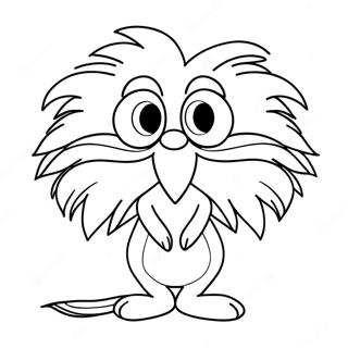 Schattige Lorax Met Snor Kleurplaat 1161-933