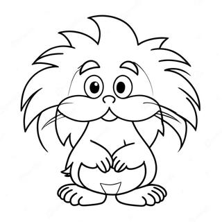 Schattige Lorax Met Snor Kleurplaat 1161-936