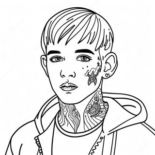 Lil Peep Kleurplaten