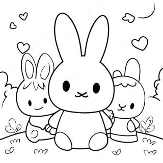 Miffy Met Vrienden Kleurplaat 11871-9312