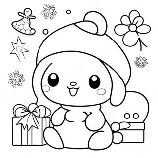 Sanrio Kerstmis Kleurplaten