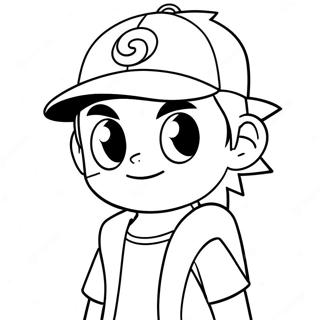 Ash Ketchum Pokemon Kleurplaat 12590-9877