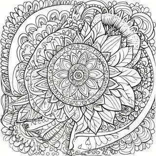 Intricate Plant Mandala Kleurplaat 12980-10189