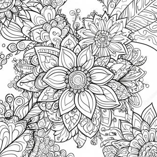 Intricate Plant Mandala Kleurplaat 12980-10190