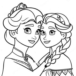 Elsa En Anna Kleurplaten