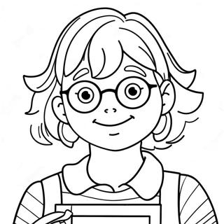 Junie B Jones Kleurplaat 13180-10398