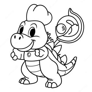 Bowser Jr Kleurplaten