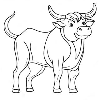 Stier Kleurplaat 13290-10441