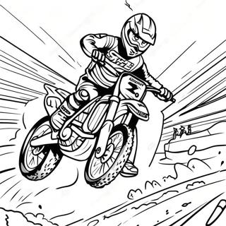 Supercross Dirt Bike Kleurplaten