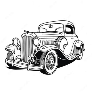 Classic Car Kleurplaat 1360-1086