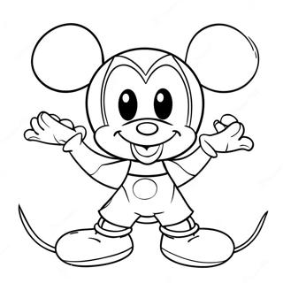 Mickey Mouse Valentijnsdag Kleurplaat 13680-10760