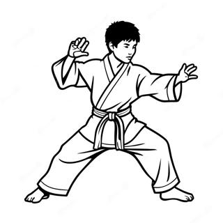 Karate Kleurplaten