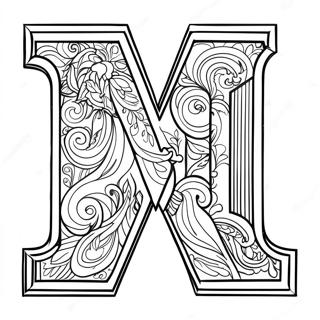 Letter M Kleurplaten