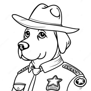 Sheriff Labrador Kleurplaten