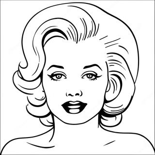 Marilyn Monroe Klassiek Portret Kleurplaat 14880-11705