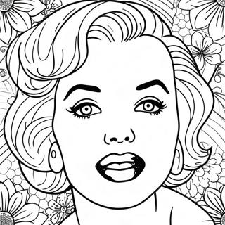 Marilyn Monroe Klassiek Portret Kleurplaat 14880-11708