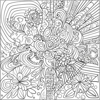 Kleurrijke Mysterie Raster Puzzel Kleurplaat 15151-11939