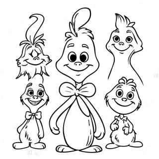 Whoville Personages Kleurplaten