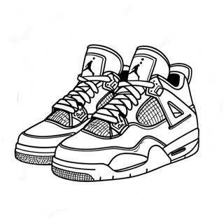 Jordan 4 Sneakers Kleurplaten