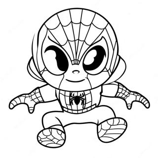 Baby Spiderman Kleurplaten