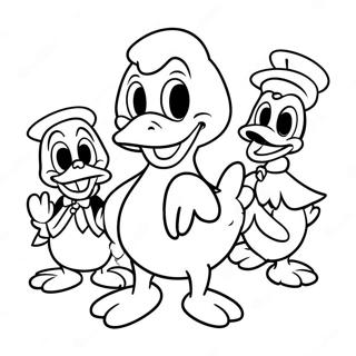 Donald Duck Kleurplaten