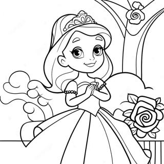 Valentijnsdag Disney Prinses Kleurplaat 16930-13353