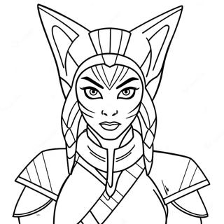 Ahsoka Tano Kleurplaten