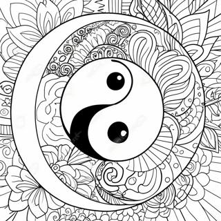 Yin Yang Kleurplaten