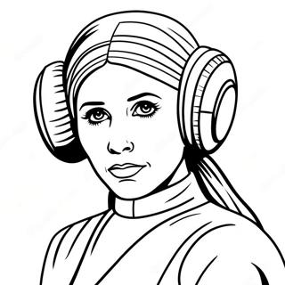 Prinses Leia Kleurplaten