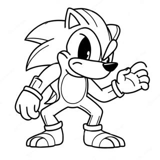 Sonic De Werehog Kleurplaten