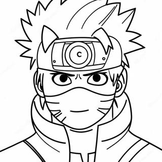 Kakashi Met Sharingan Kleurplaat 1781-1425