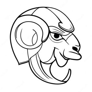 La Rams Logo Kleurplaat 18000-14202