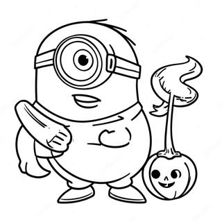 Halloween Minion Kleurplaten