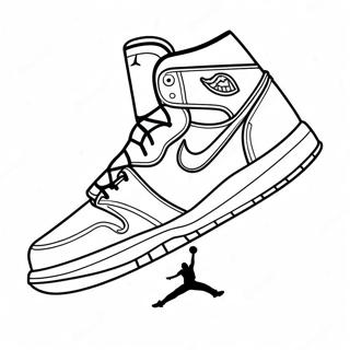 Air Jordan Logo Kleurplaat 18972-14982