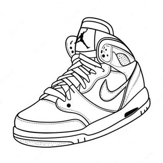 Air Jordan Sneakers In Actie Kleurplaat 18973-14986