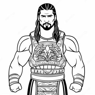 Roman Reigns Kleurplaten