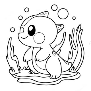 Water Type Pokemon Kleurplaten