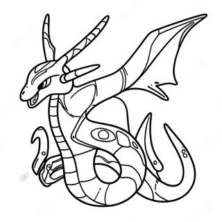 Mega Rayquaza Kleurplaten