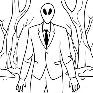 Slenderman Kleurplaten