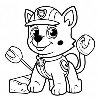 Rocky Paw Patrol Met Bouwgereedschap Kleurplaat 20663-16339