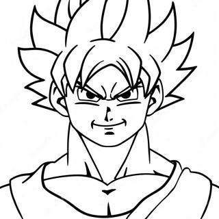 Goku Super Saiyan Blauwe Actie Pose Kleurplaat 21192-16772