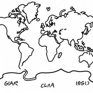 Wereldkaart Kleurplaat 21303-16836