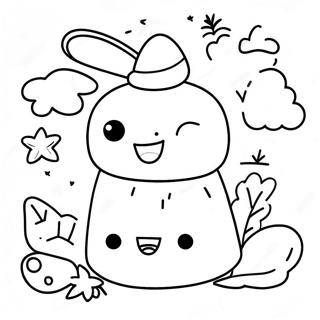 Kawaii Schattige Doodle Kleurplaten