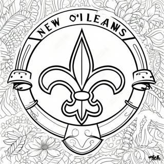 New Orleans Saints Logo Kleurplaat 21712-17203