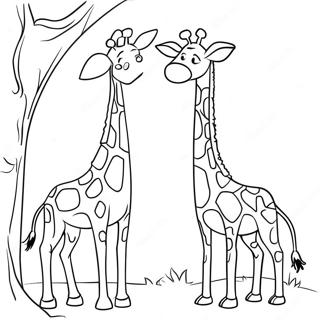 Realistische Giraffe Kleurplaten